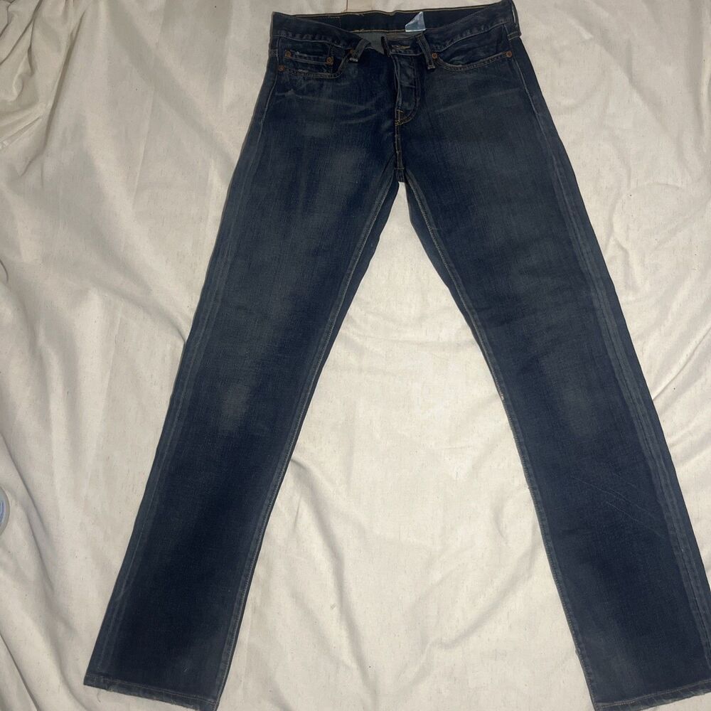 Y2K Deadstock Women's Levi 501 27x32 NWT Dark Wash Button Fly